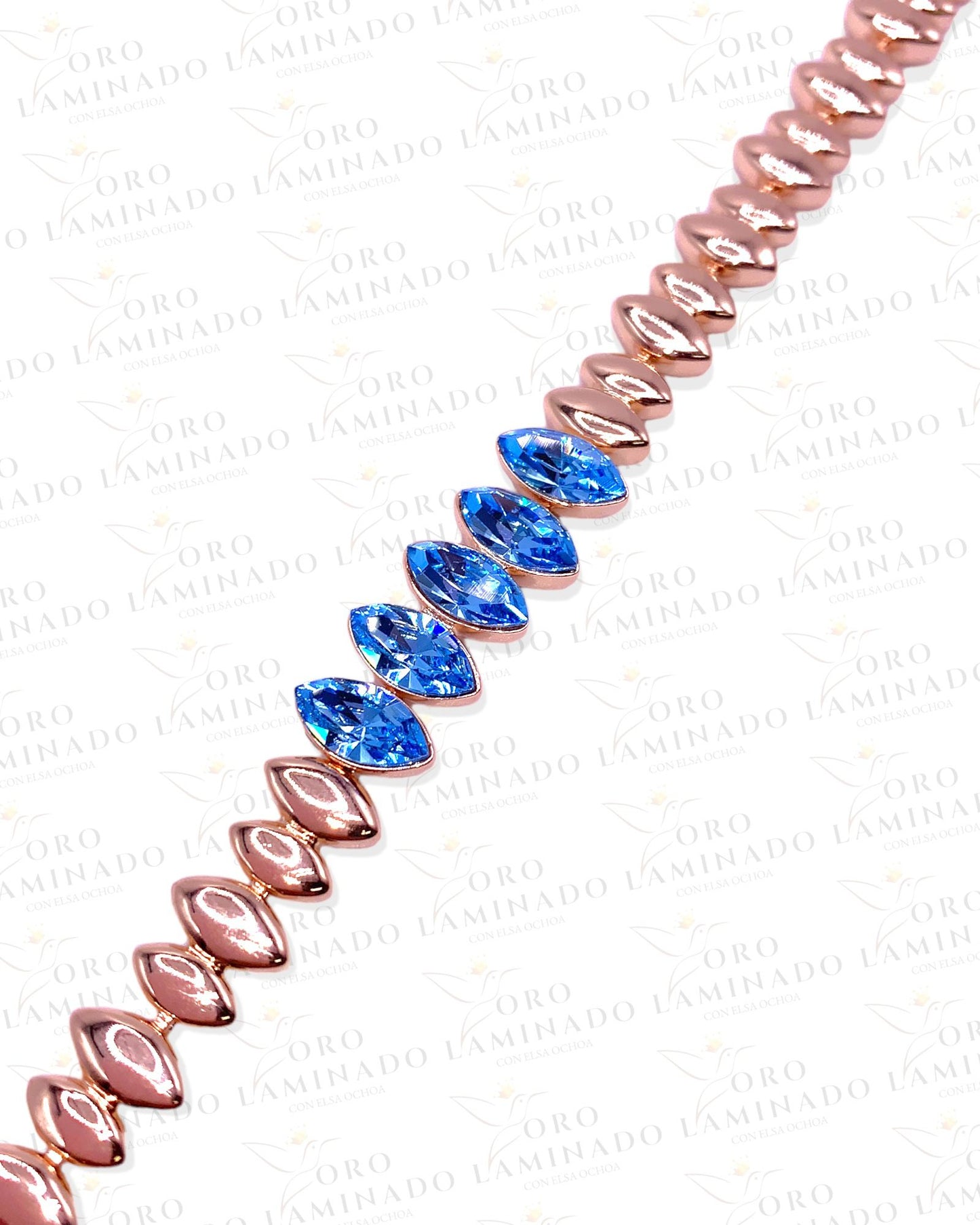 High Quality Bracelet with blue stones G80