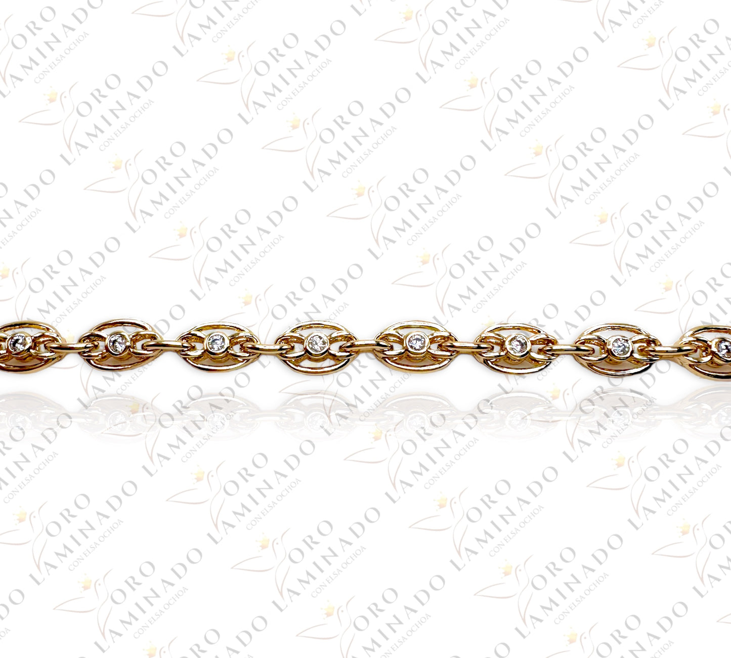 High Quality Bracelet with white stones B341