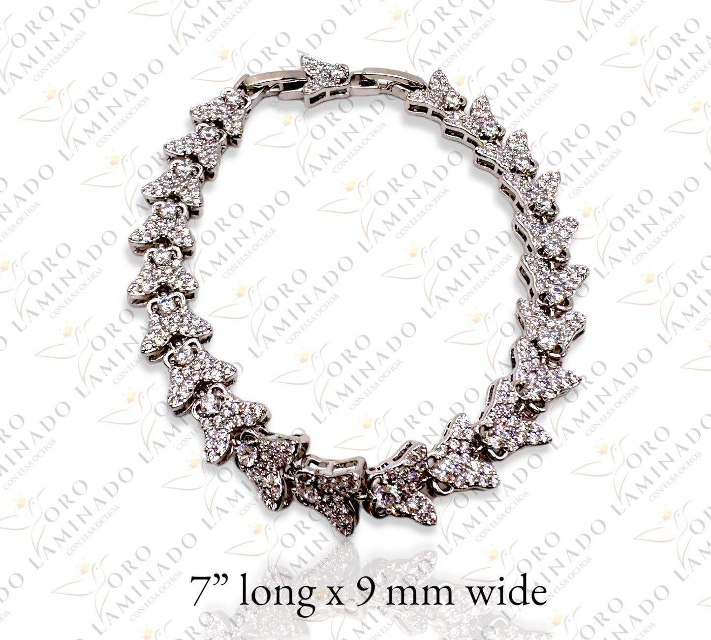 Silver butterfly bracelet Y155