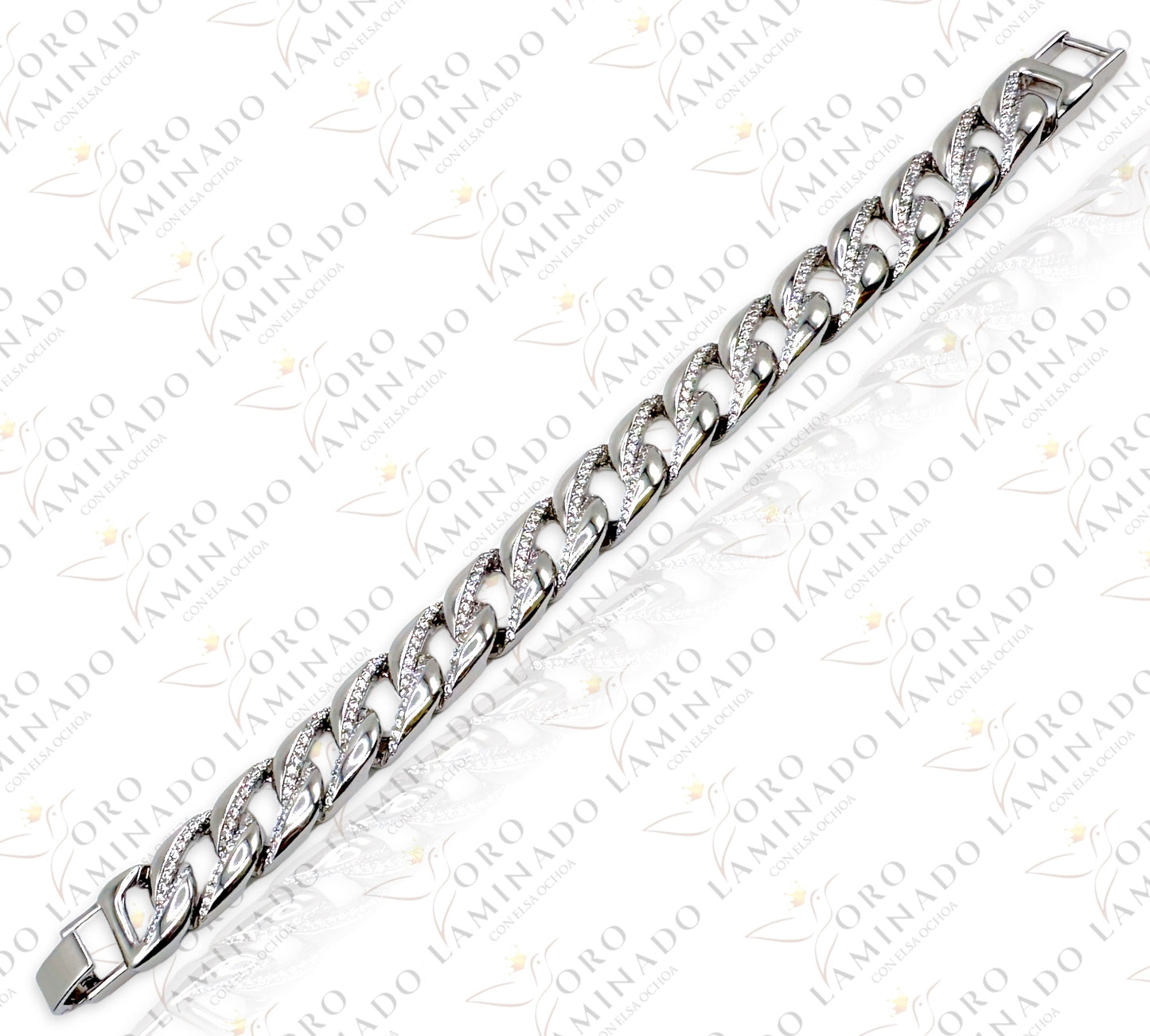 High Quality Cuban bracelet with stones Y228