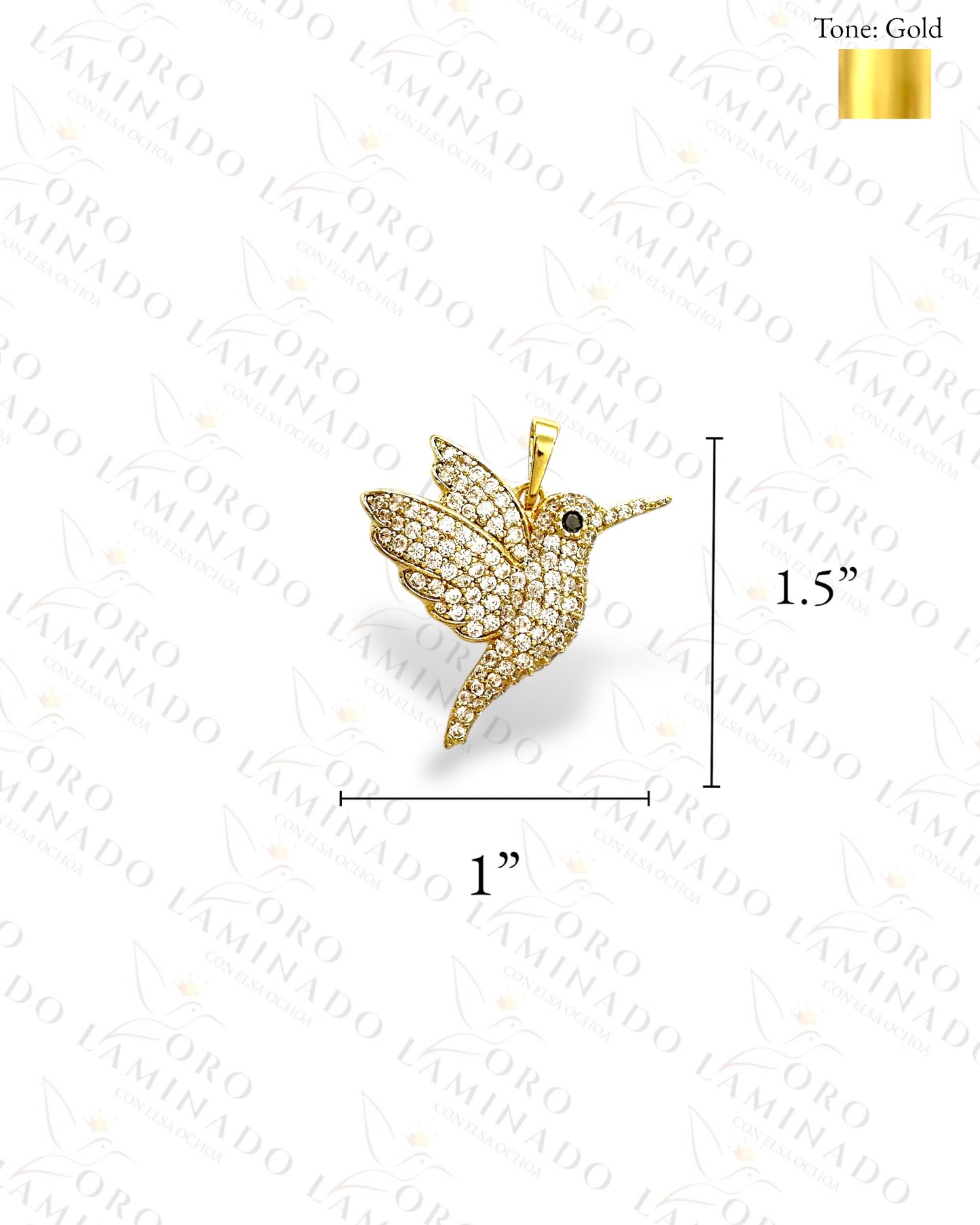 Gold Filled Hummingbird Pendant R56