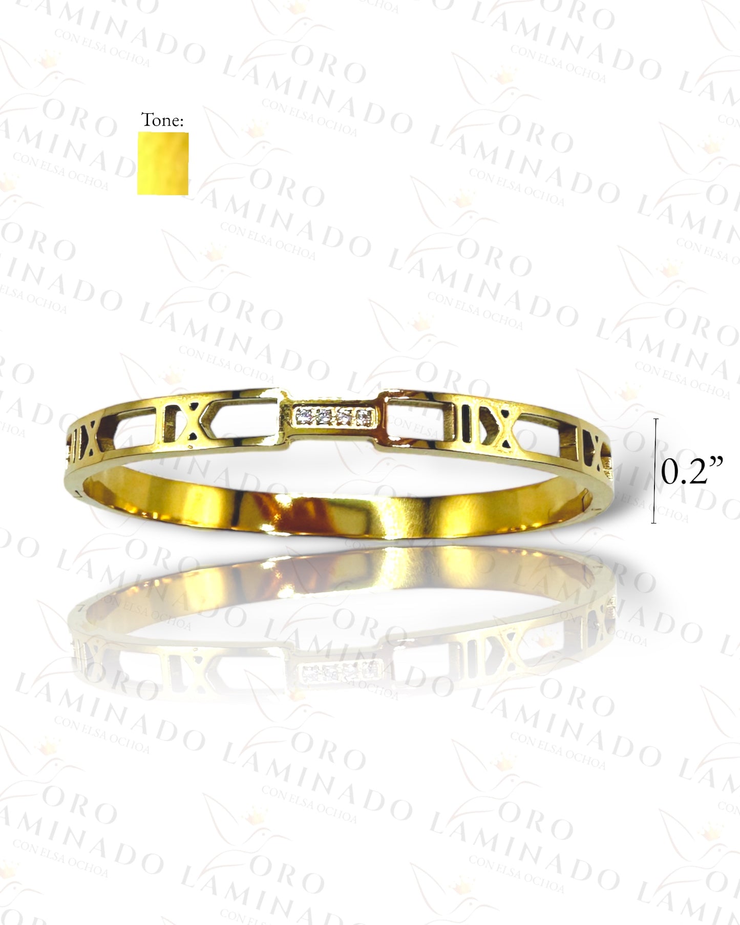 Roman Numerals Stainless Steel Bracelet C179