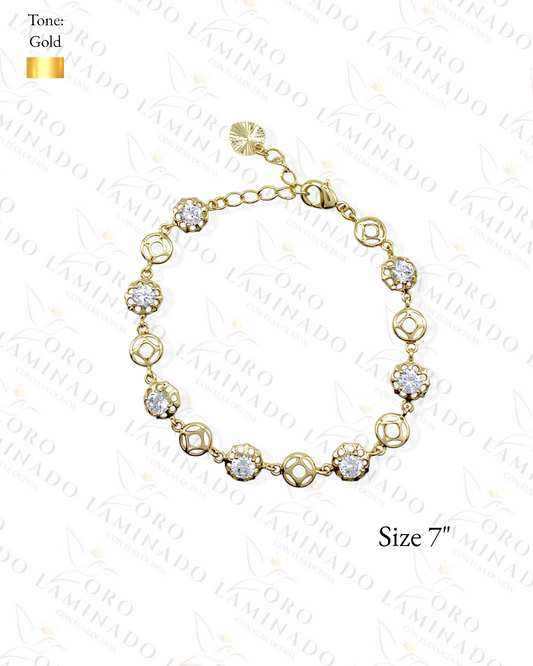 High Quality Circle Chain with Stones Bracelet Y444