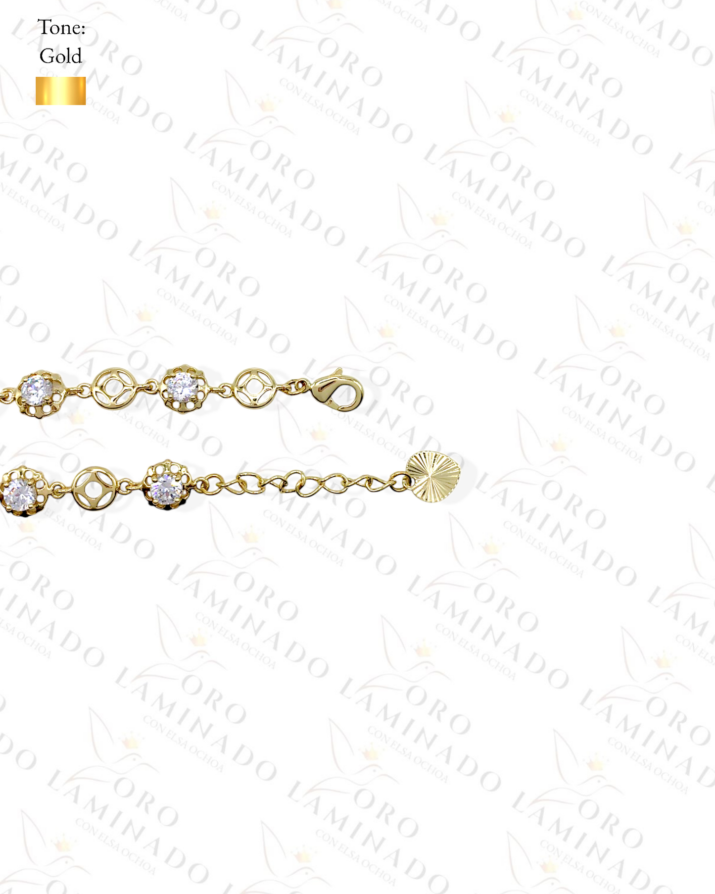 High Quality Circle Chain with Stones Bracelet Y444