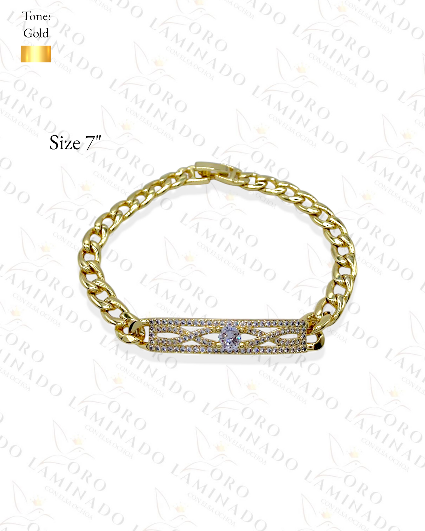 Gold Filled Shiny cuban bracelet Y357