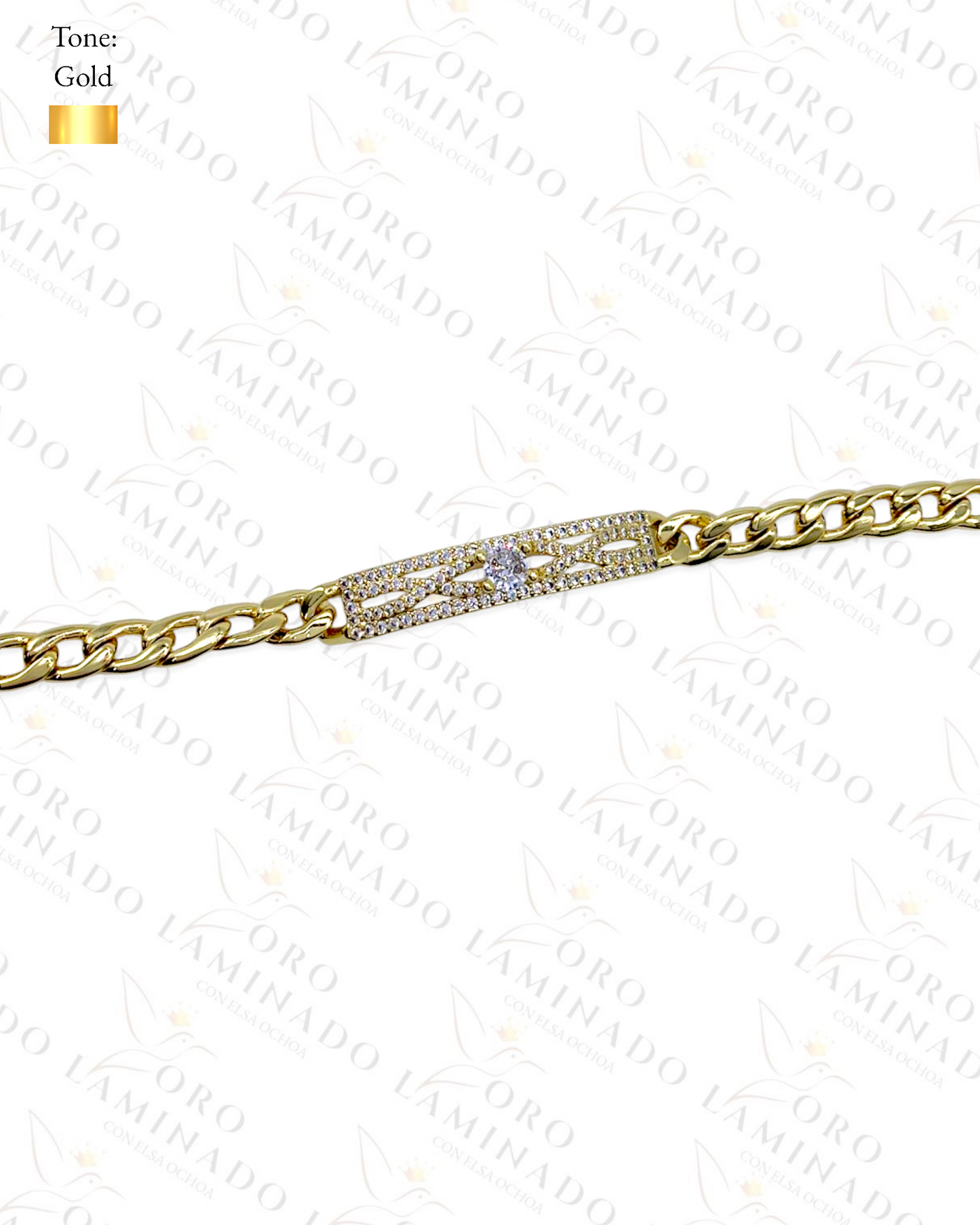 Gold Filled Shiny cuban bracelet Y357