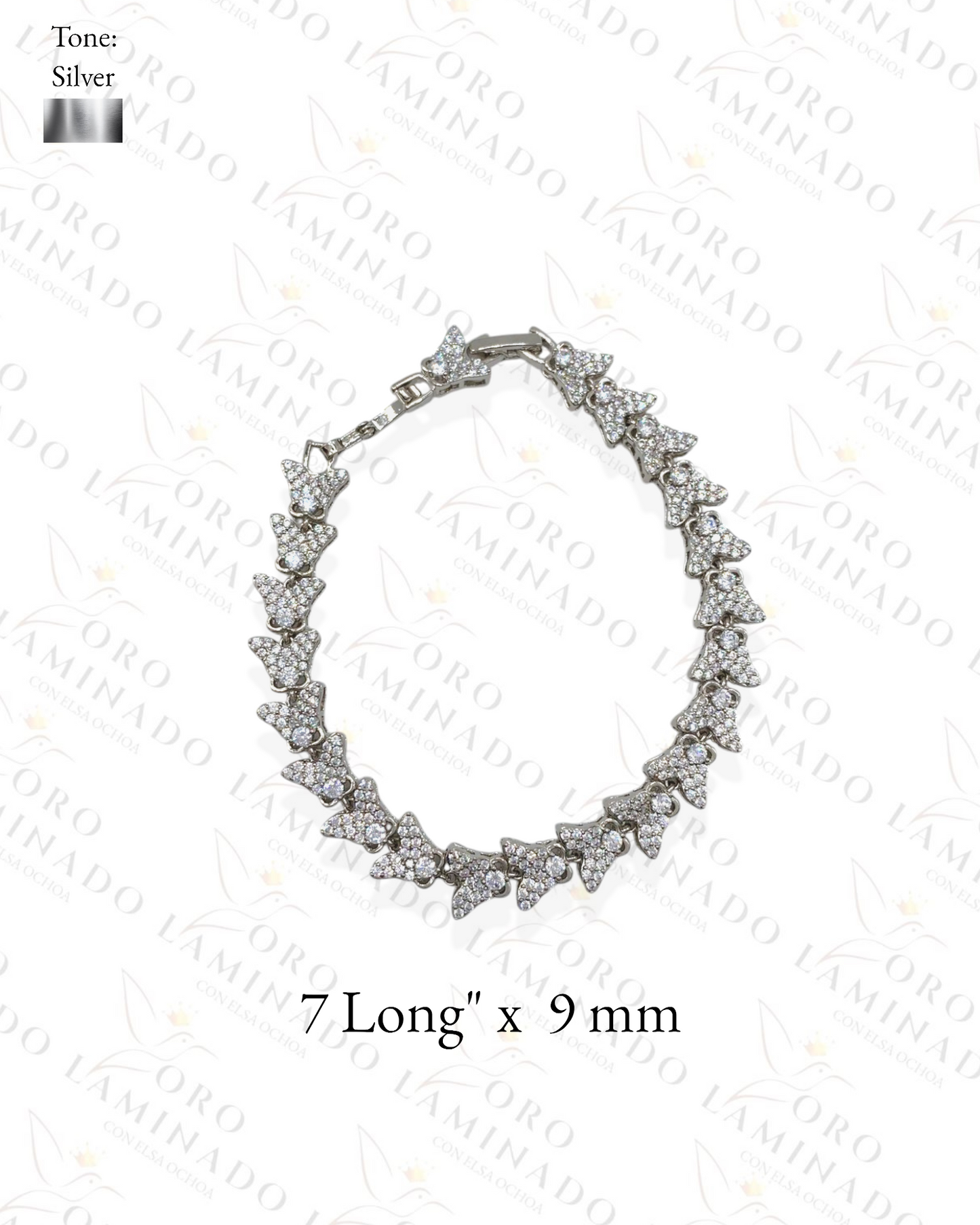 Silver butterfly bracelet Y155