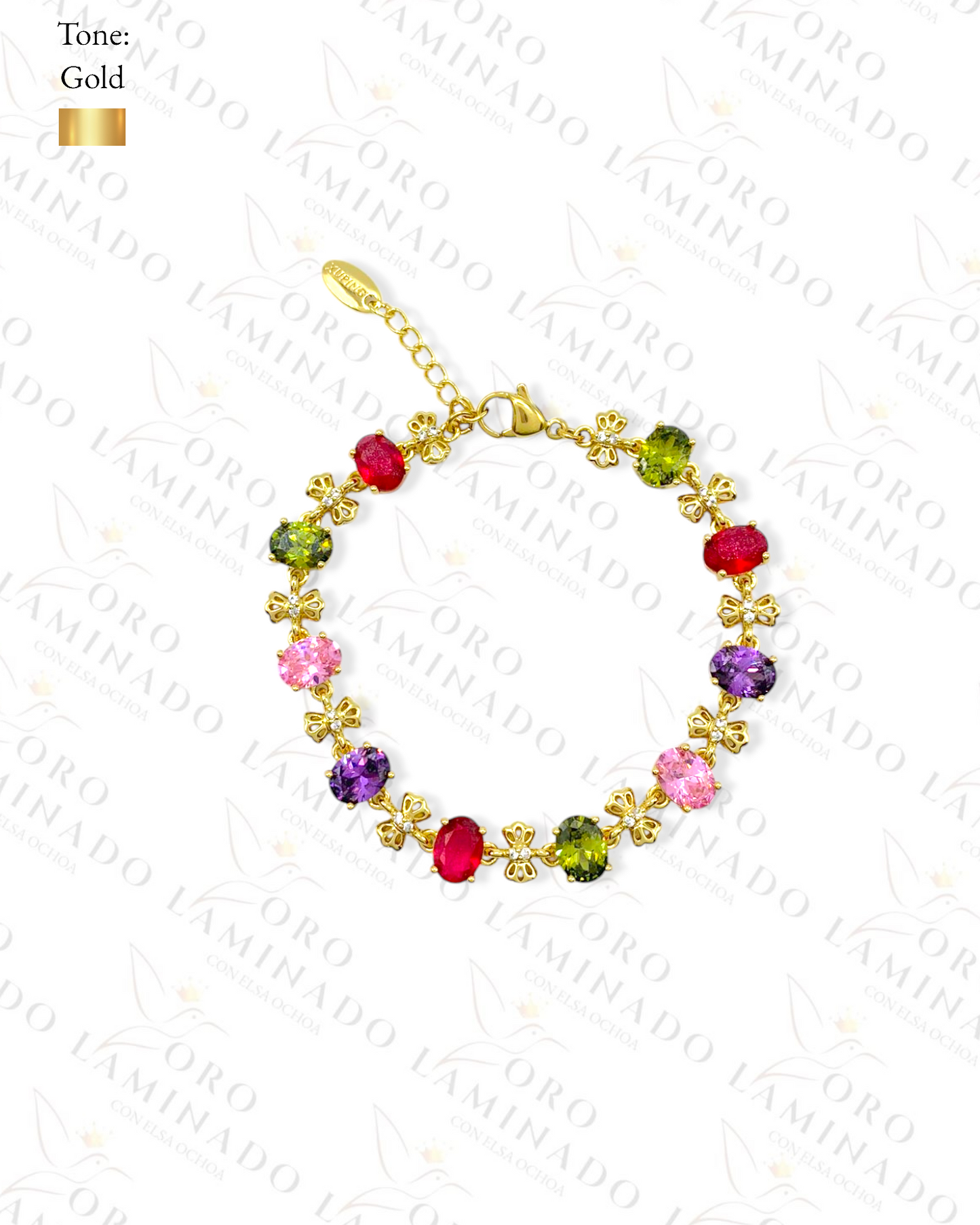 Gold Filled Multicolor Bracelet R226