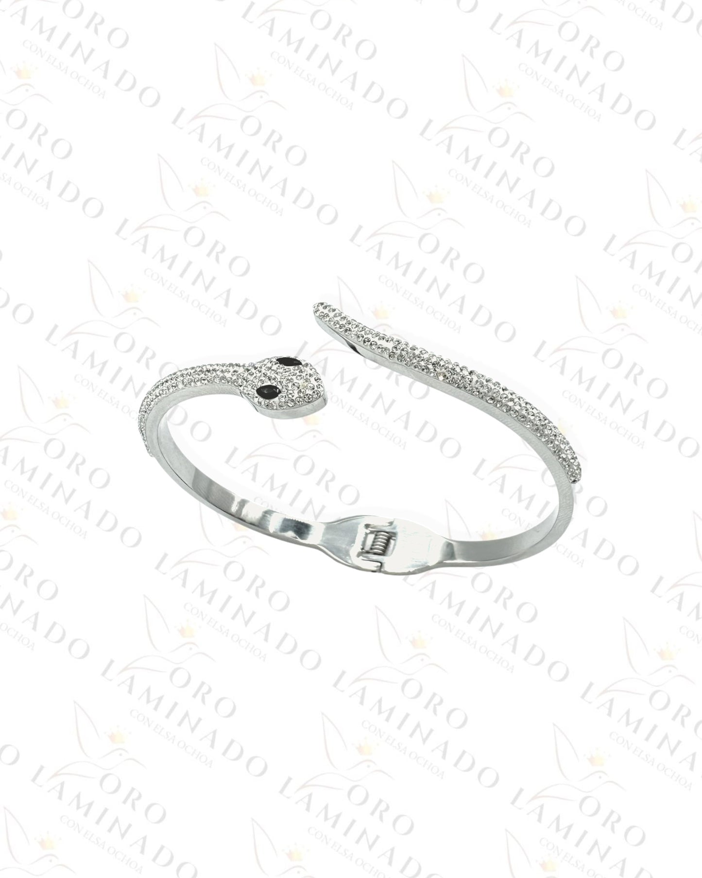 Silver Stainless Steel Snake Bracelet Y201