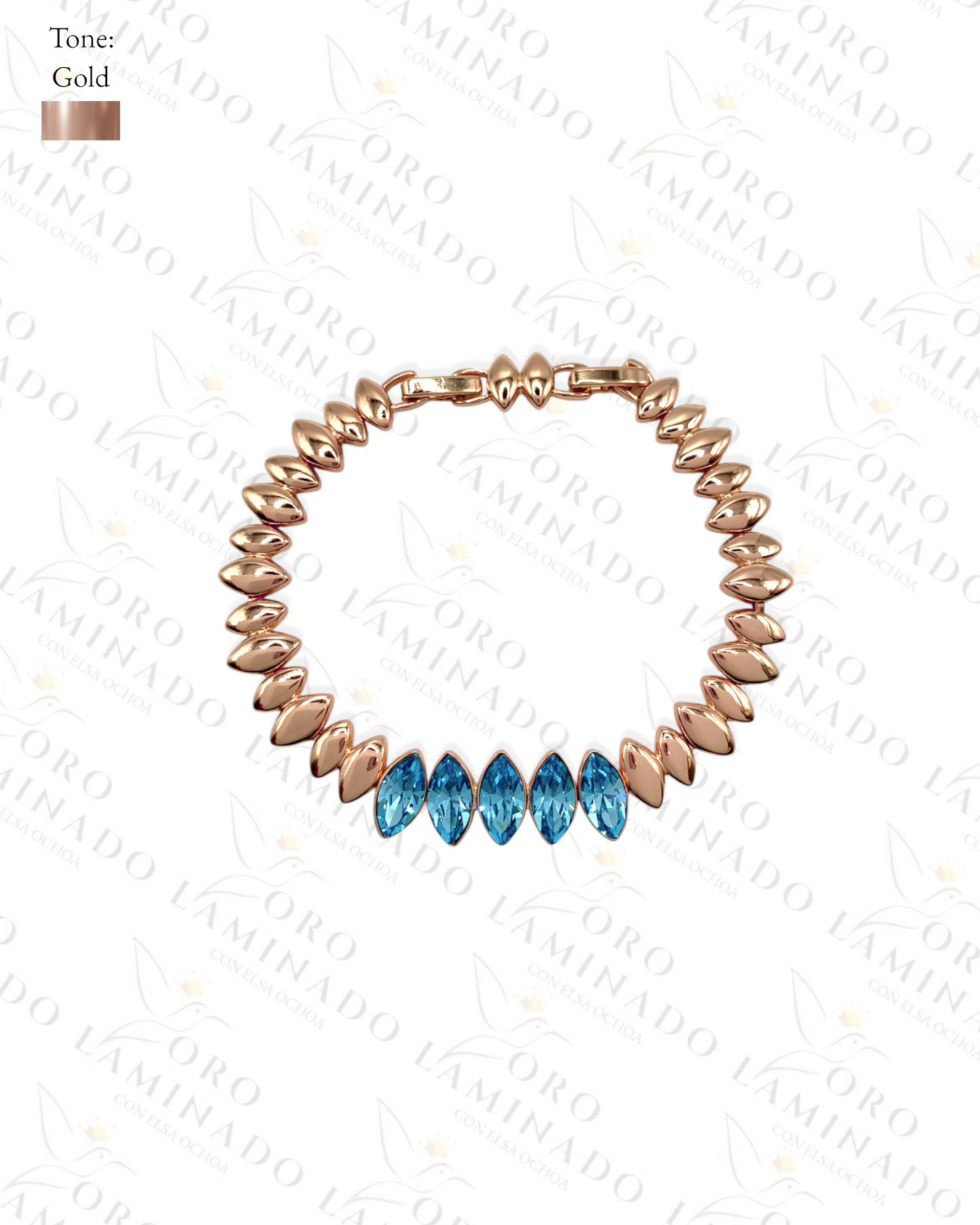 High Quality Bracelet with blue stones G80