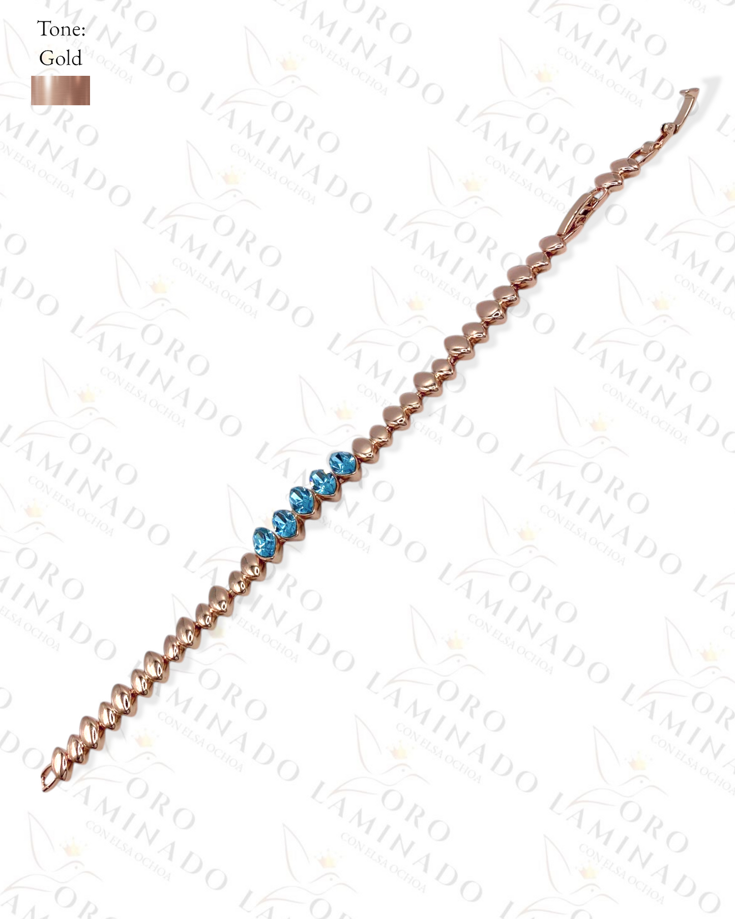 High Quality Bracelet with blue stones G80