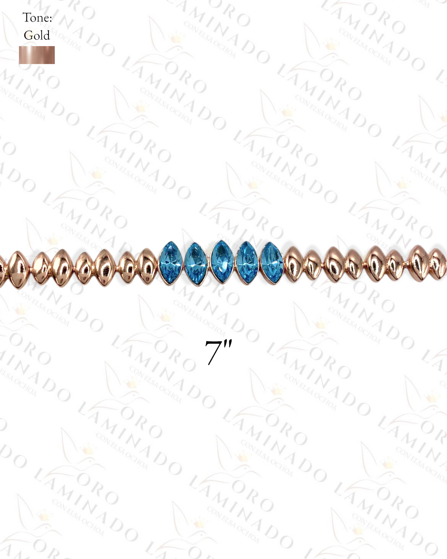 High Quality Bracelet with blue stones G80