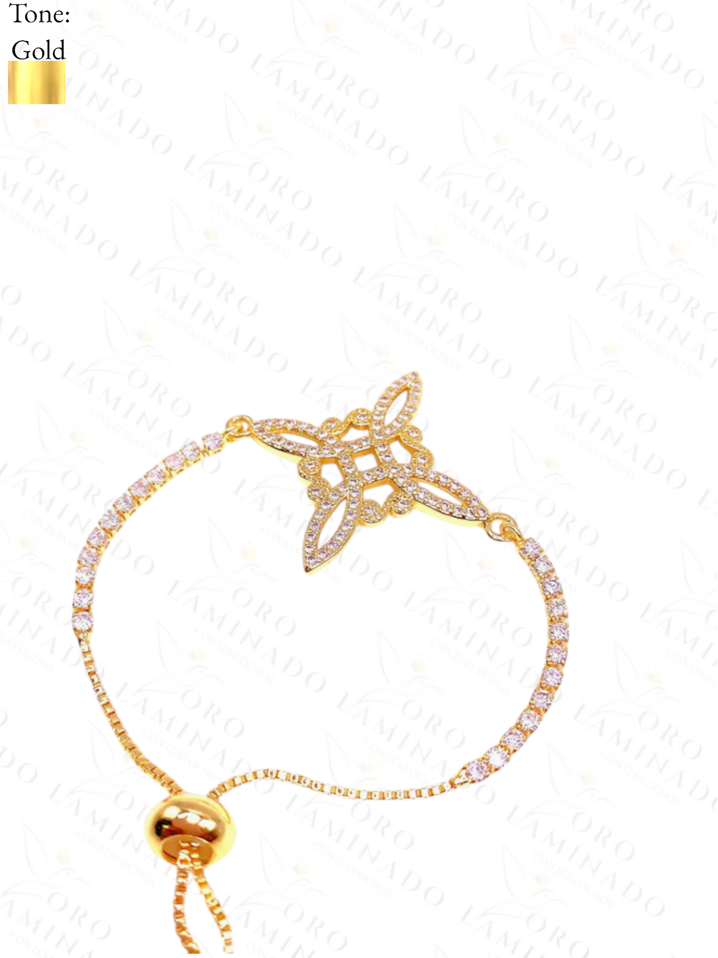 Gold Filled Adjustable Witch Knot Bracelet C399