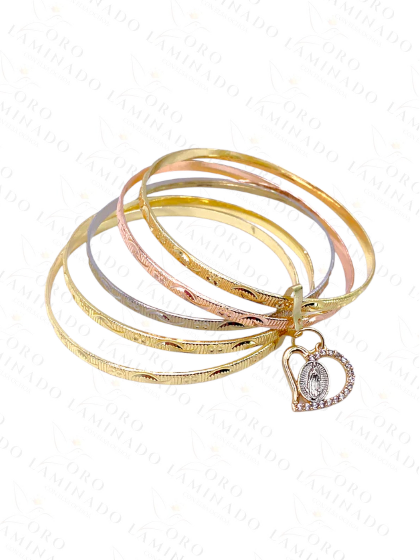 Gold Filled Size 5 Three Golds Weekly Bracelet R152