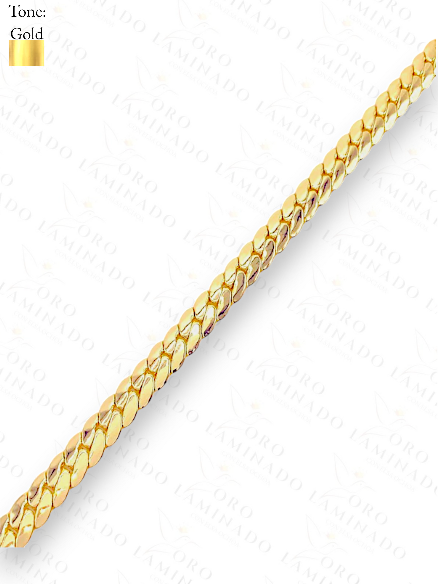 Gold Filled Closed Cuban Linked Bracelet R68