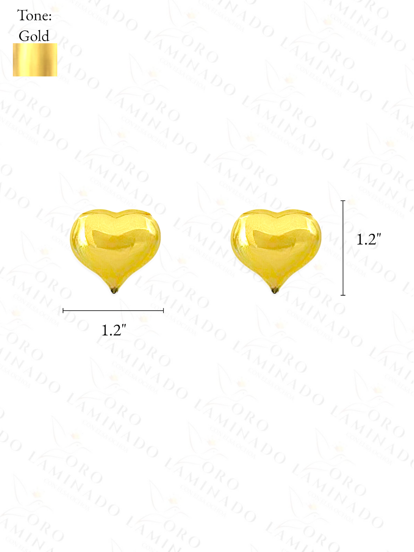 Gold Filled Chunky Hearts Set G376