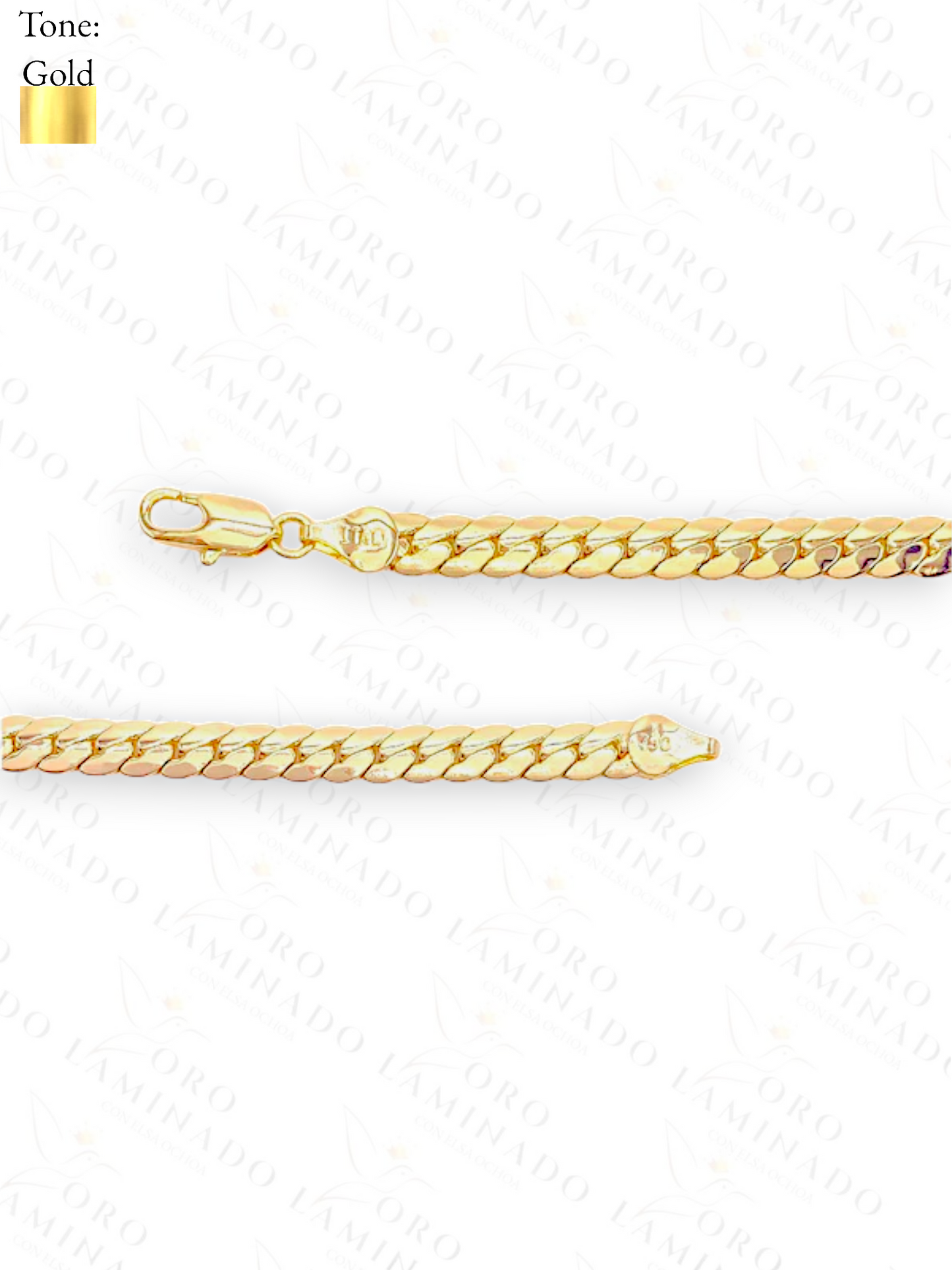 Gold Filled Closed Cuban Linked Bracelet R68