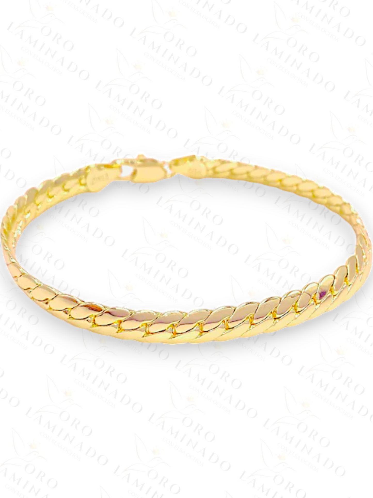 Gold Filled Closed Cuban Linked Bracelet R68