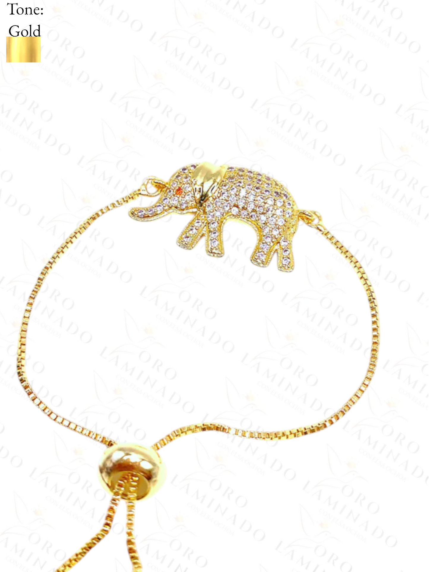 Gold Filled Elephant bracelet Y49