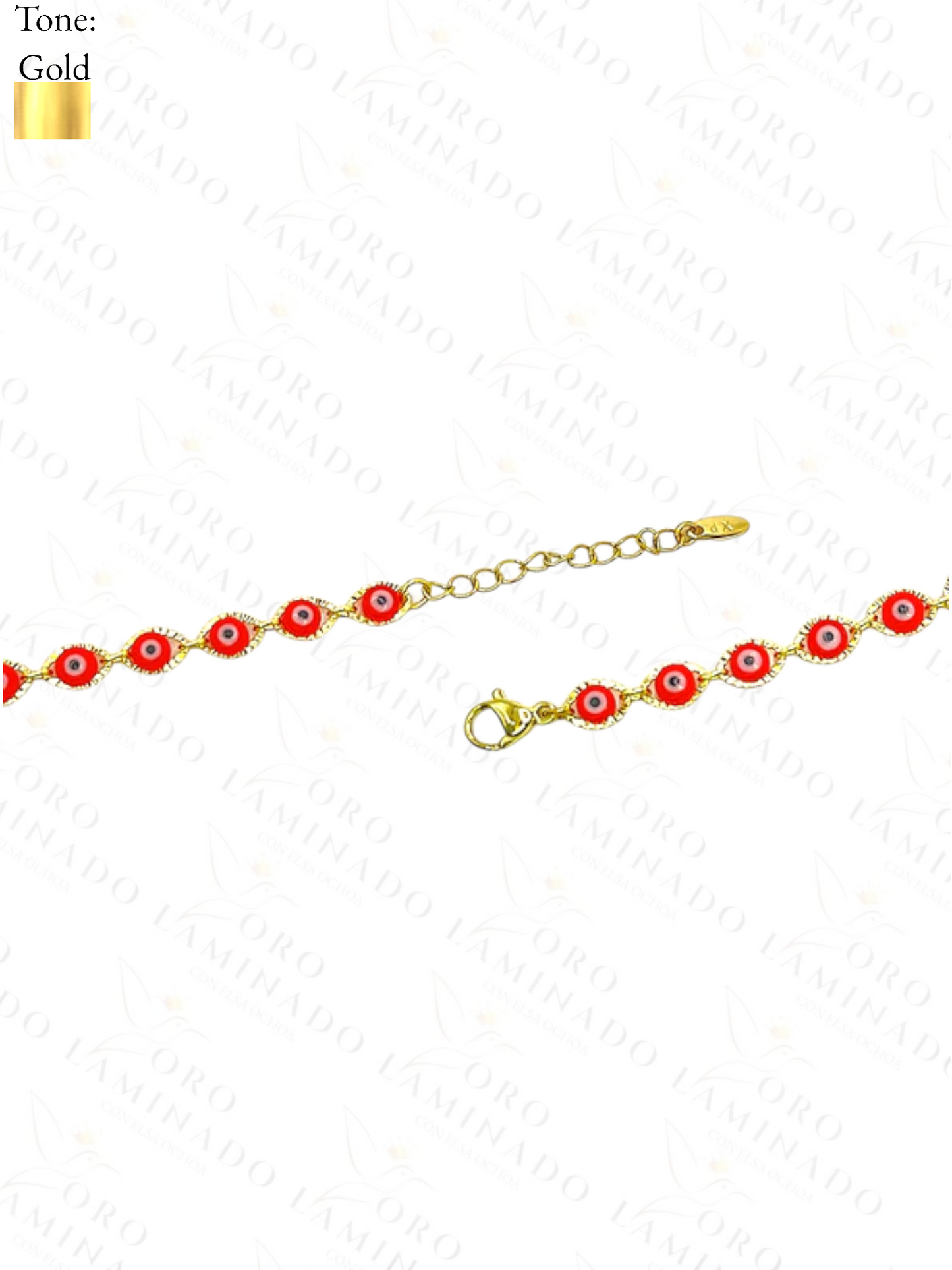 Gold Filled  Red Eye Bracelet Y254