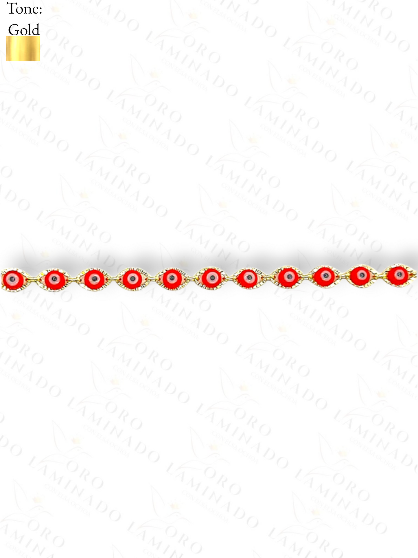 Gold Filled  Red Eye Bracelet Y254