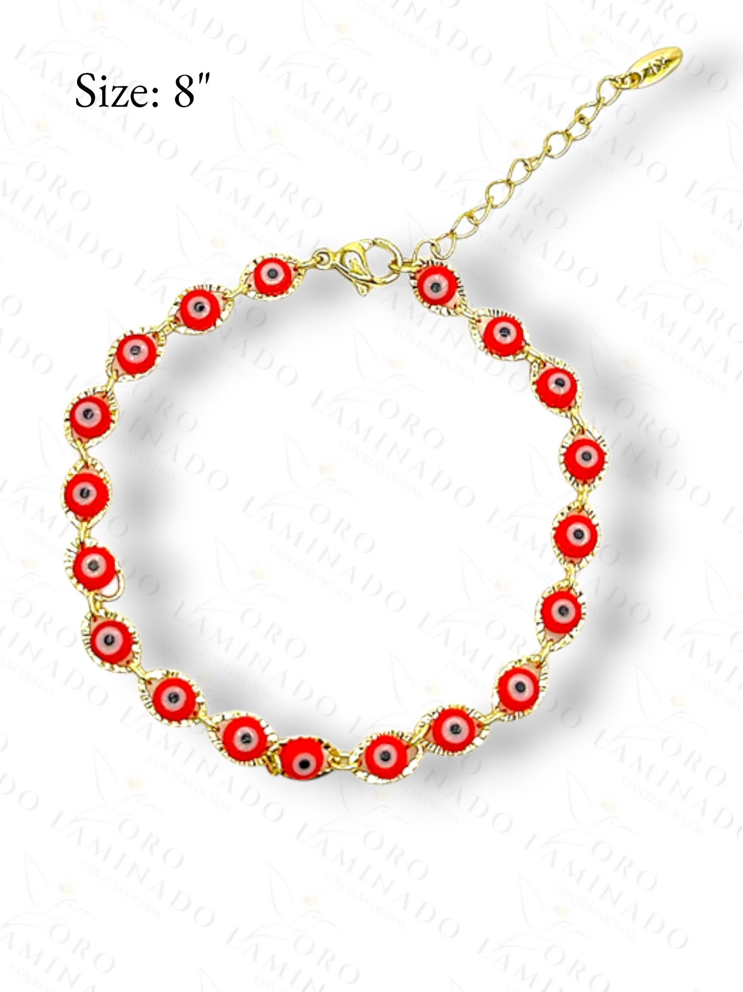 Gold Filled  Red Eye Bracelet Y254