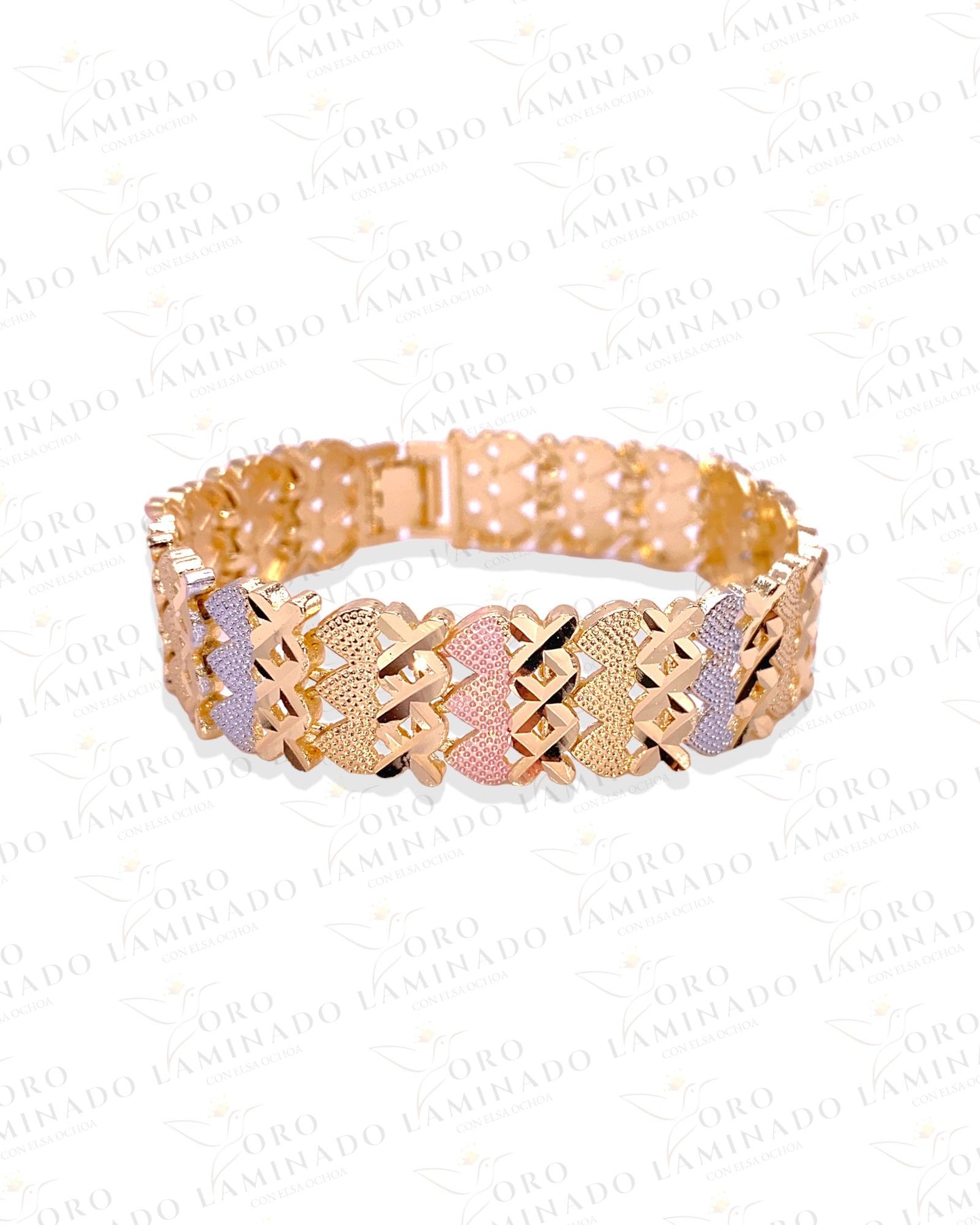 Tricolor hearts bracelet G230