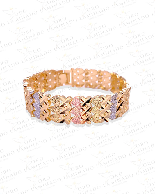 Tricolor hearts bracelet G230