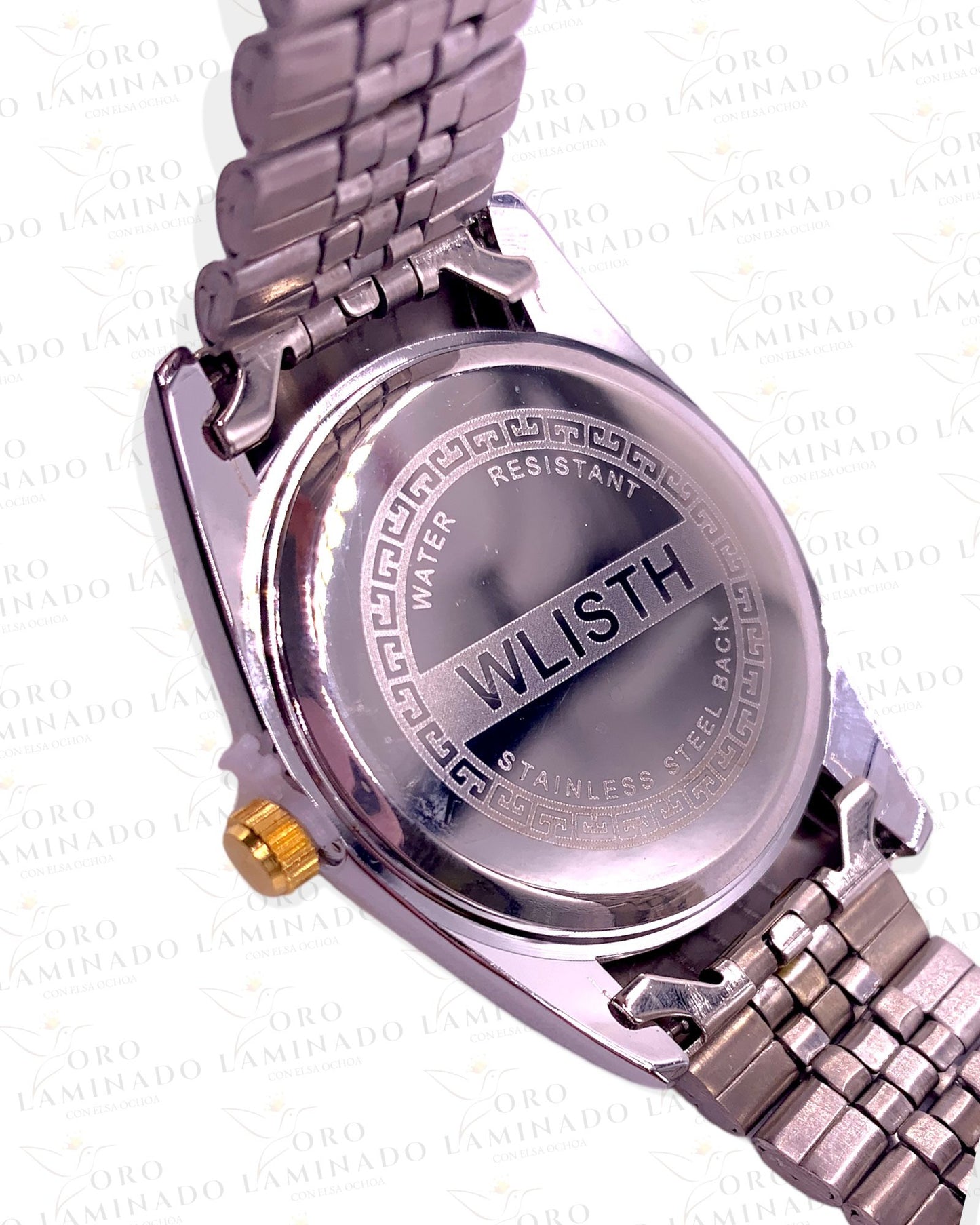 Silver Gold Stainless Steel Men's Watch R144