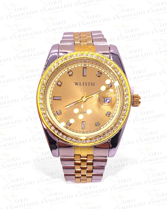 Silver Gold Stainless Steel Men's Watch R144