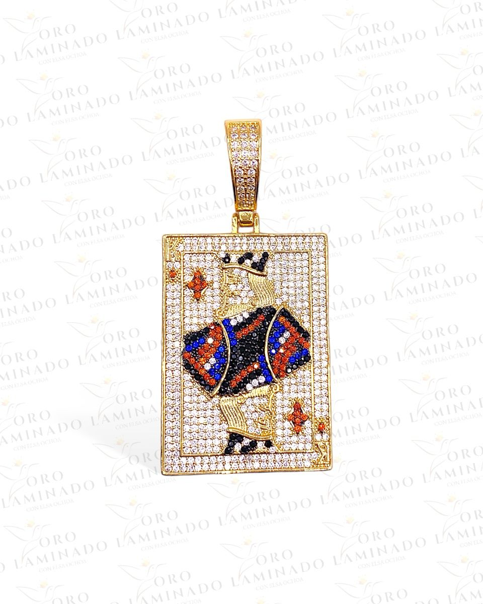 King of Diamond Card Pendant R257