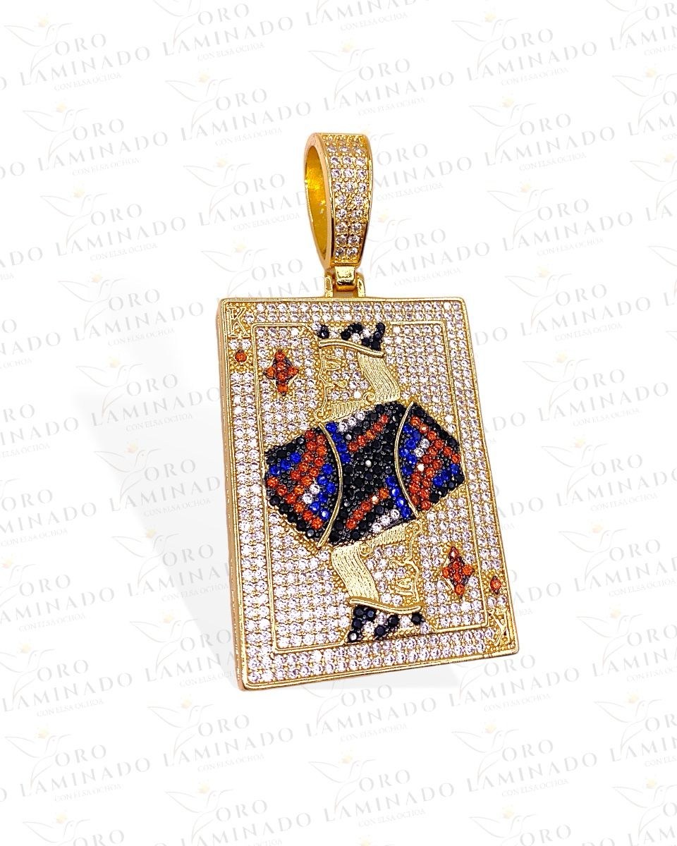 King of Diamond Card Pendant R257