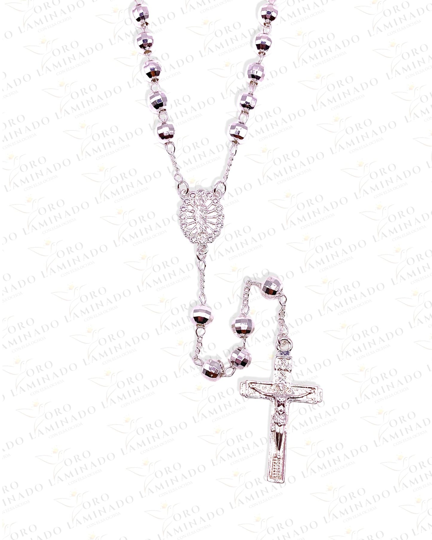 24" Silver Saint Jude Rosary C158