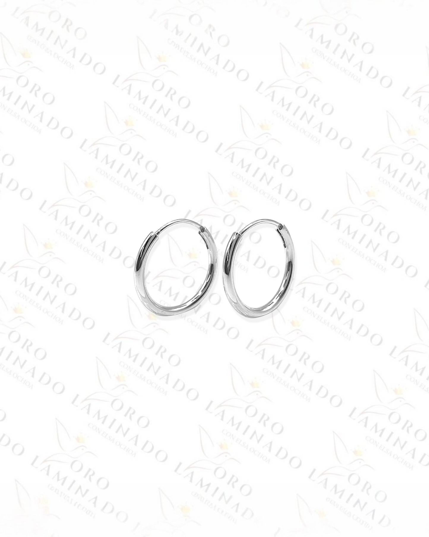 High Quality Plain Silver Hoop Earrings Y249