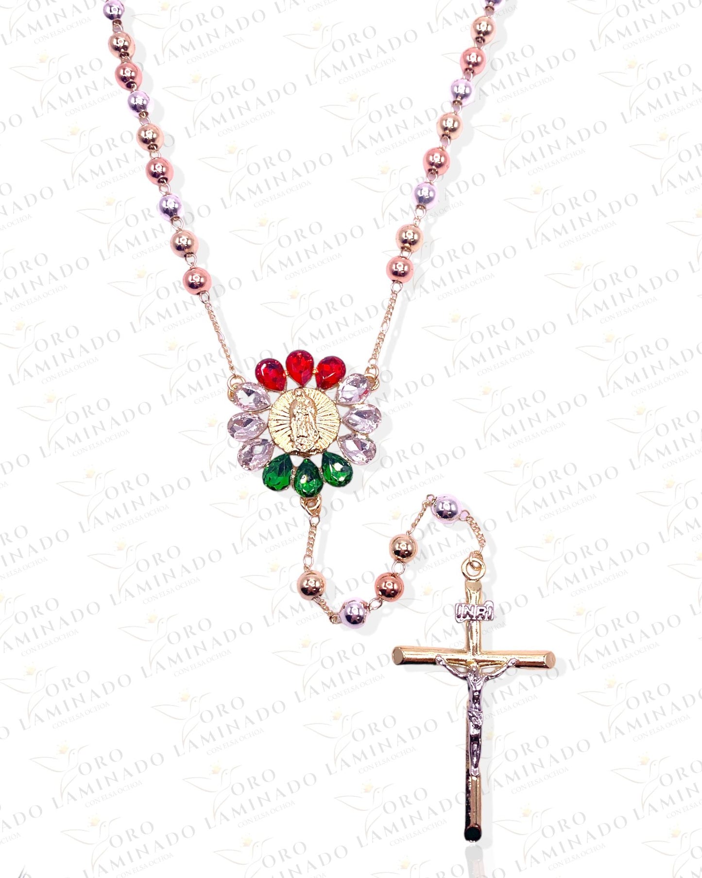 Rosary of Virgen de Guadalupe in flower B288