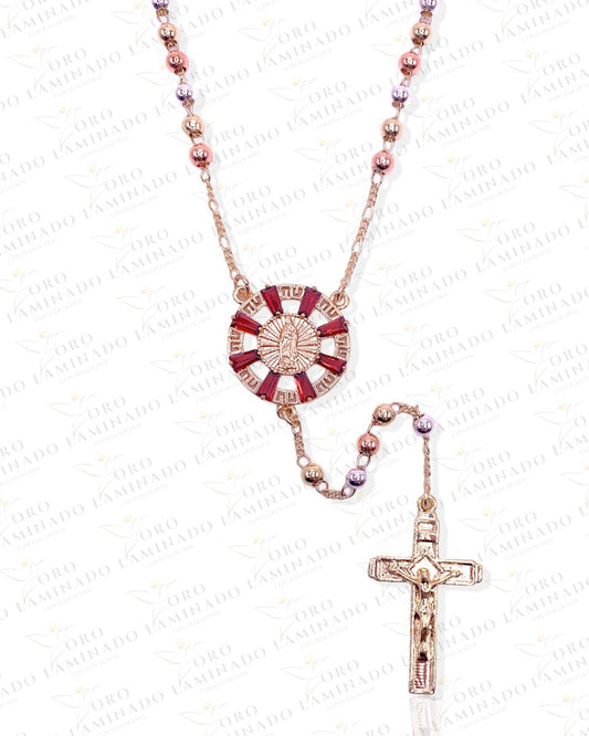 Cut glass rosary of virgen B286