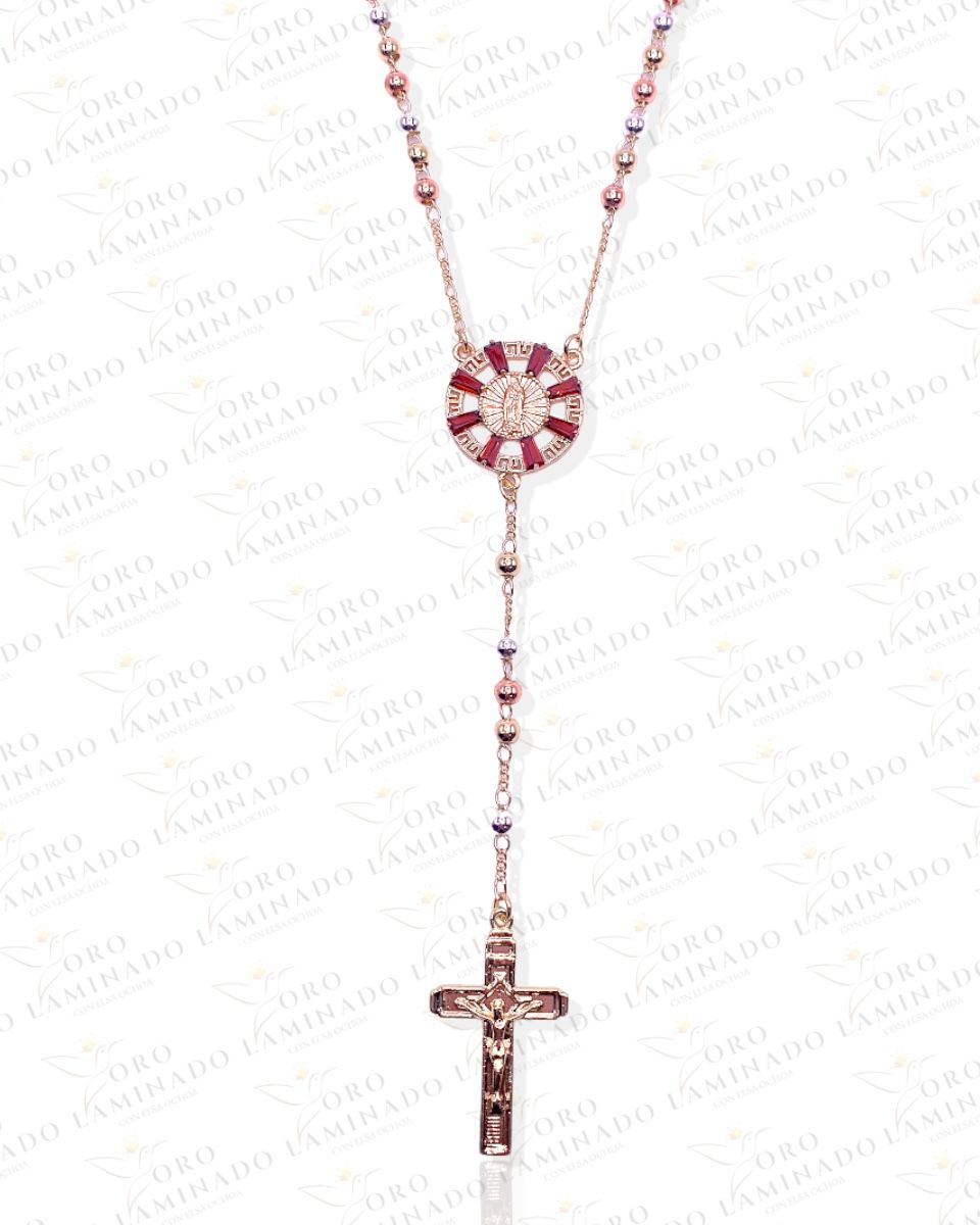 Cut glass rosary of virgen B286