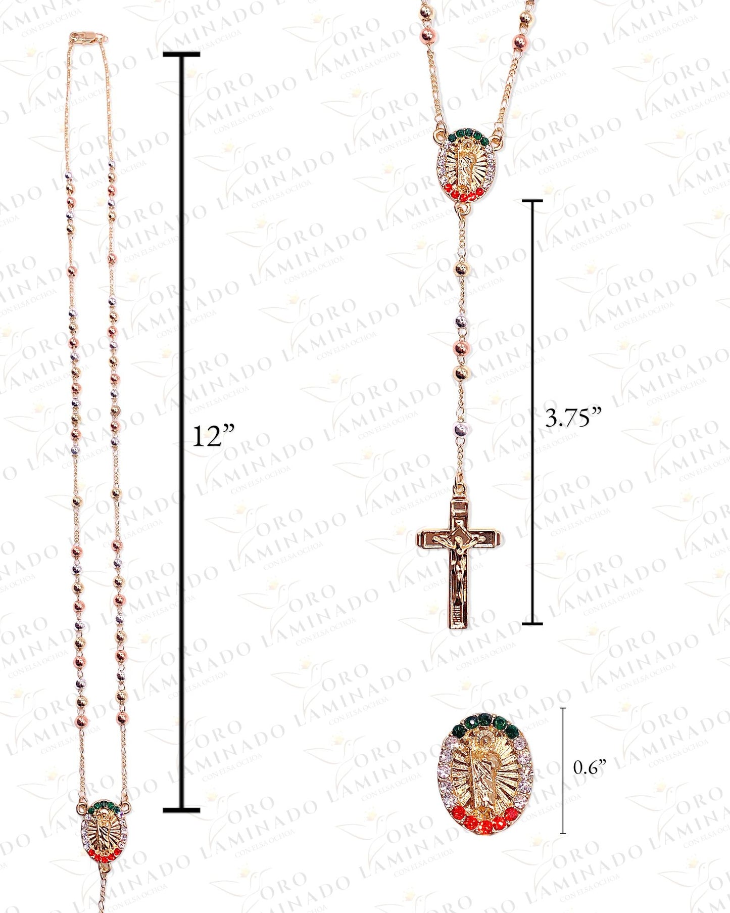 18” San Judas Rosary Tri-Color B74