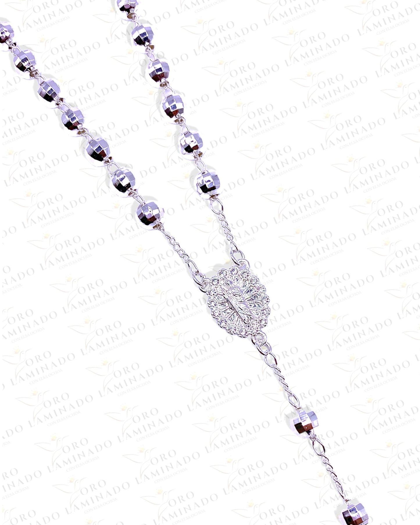 24" Silver Saint Jude Rosary C158