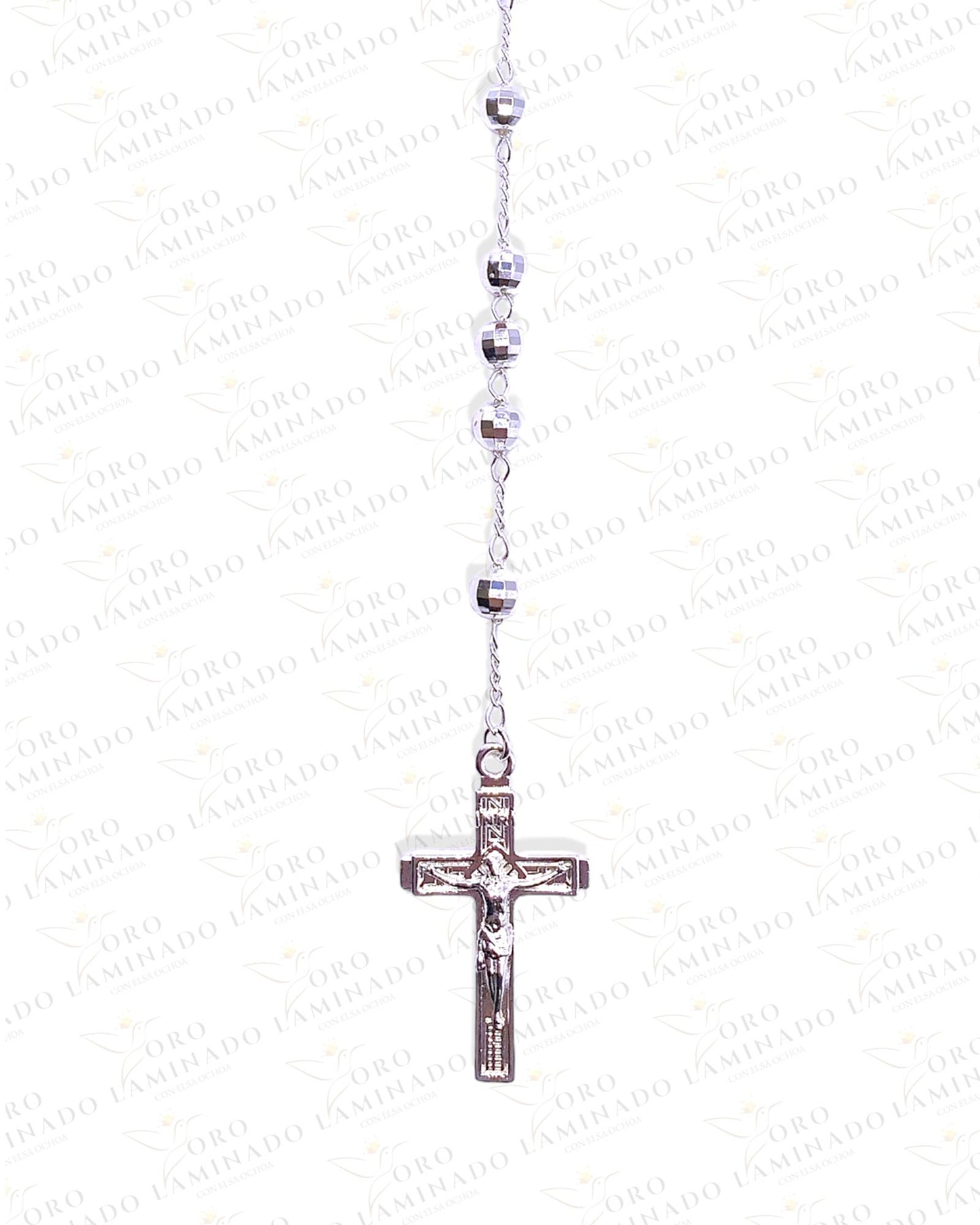 24" Silver Saint Jude Rosary C158