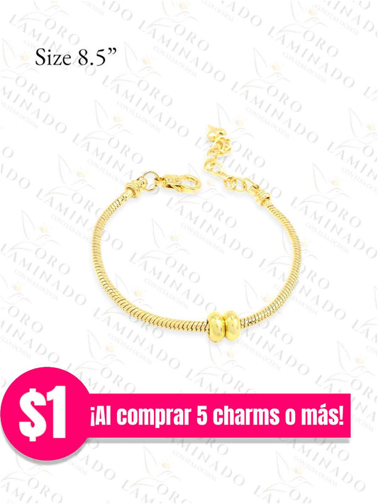 Plain Charm Bracelet to Customize (Gold Filled) G143