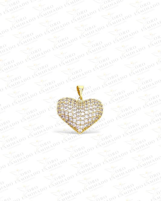 Gold Filled Heart Pendant with Stones B41