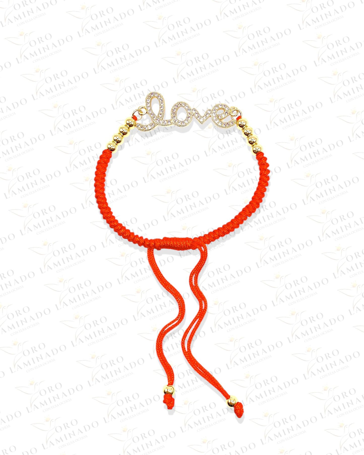 Red "love" bracelet with Stones R80