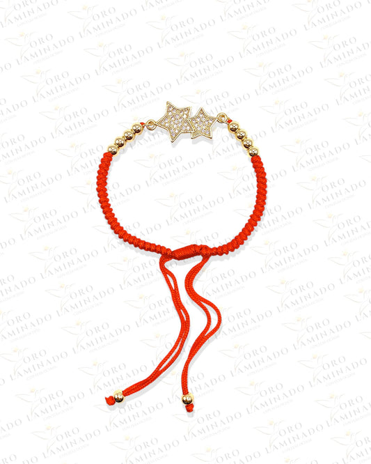 Red bracelet with star G111