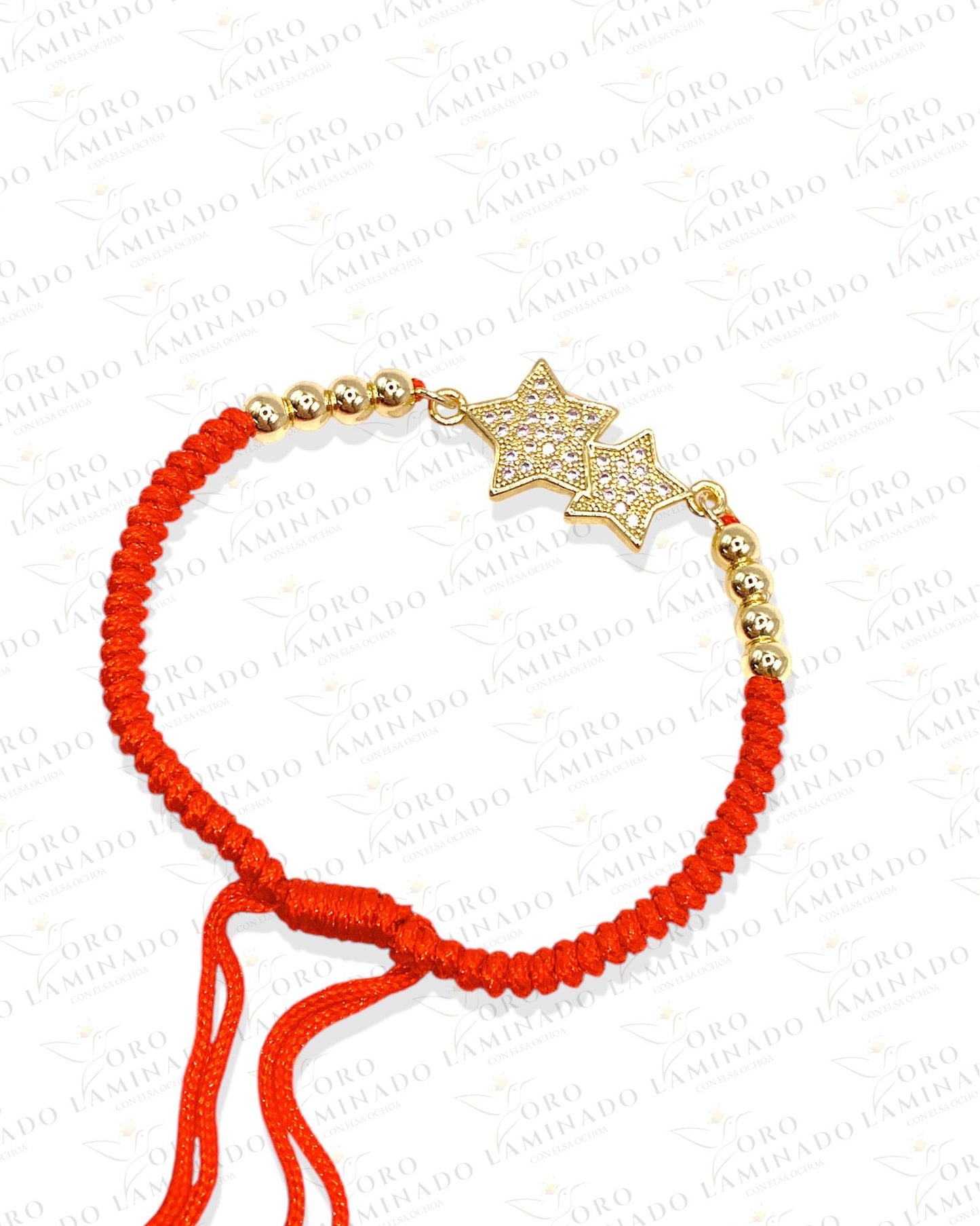 Red bracelet with star G111