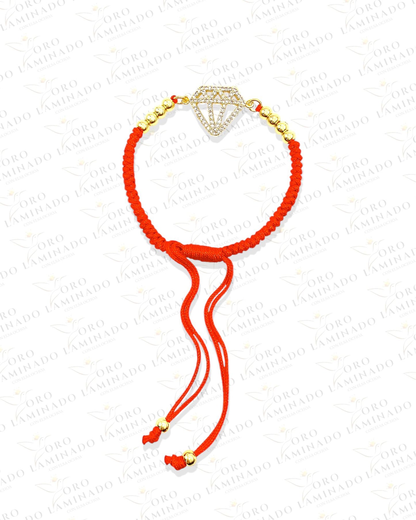 Red crown bracelet B43