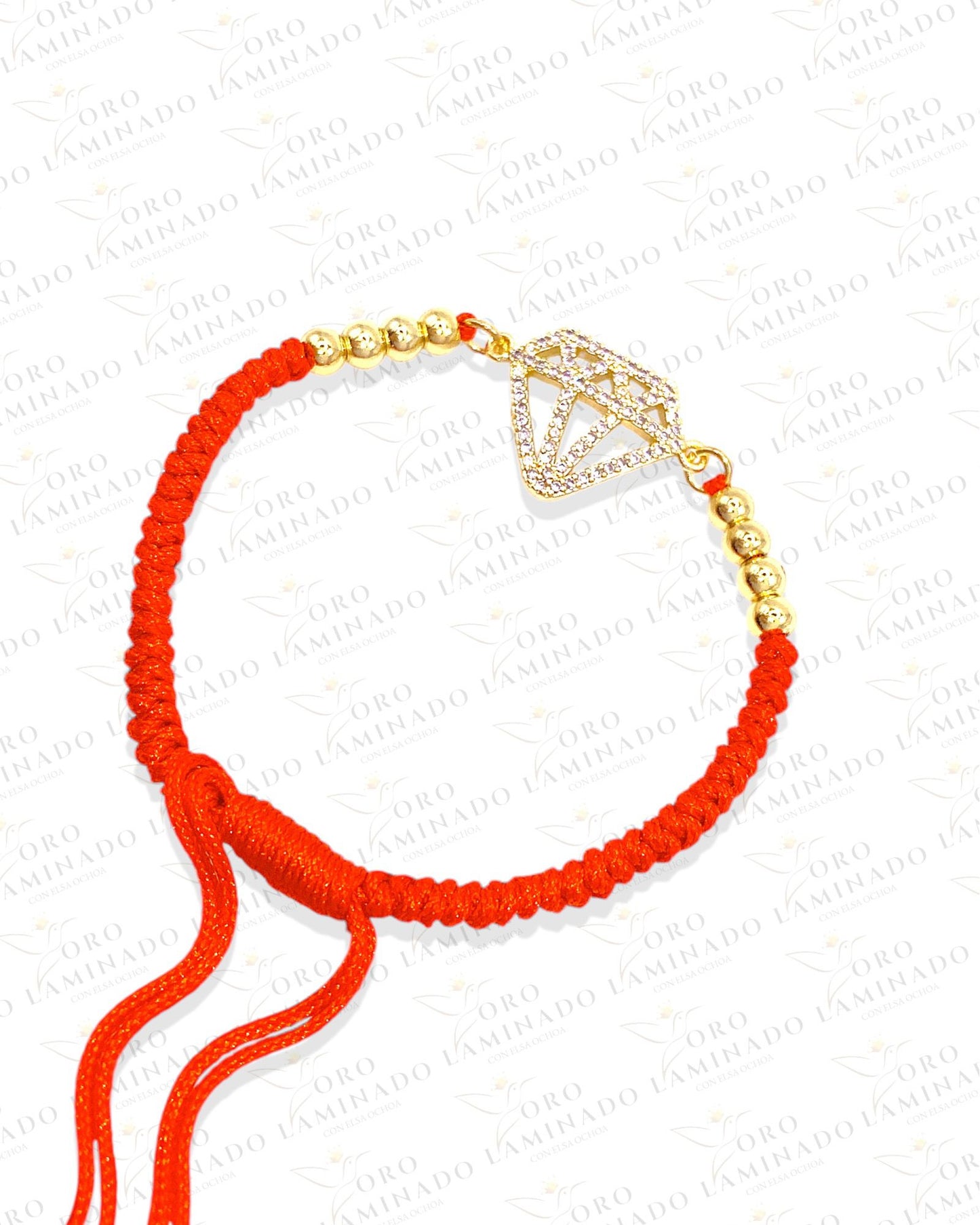 Red crown bracelet B43