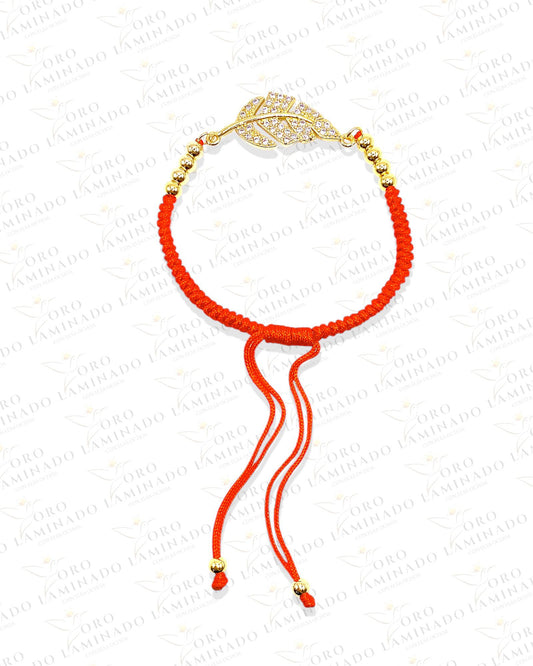 Red Leaf bracelet (14k Gold Filled) B78