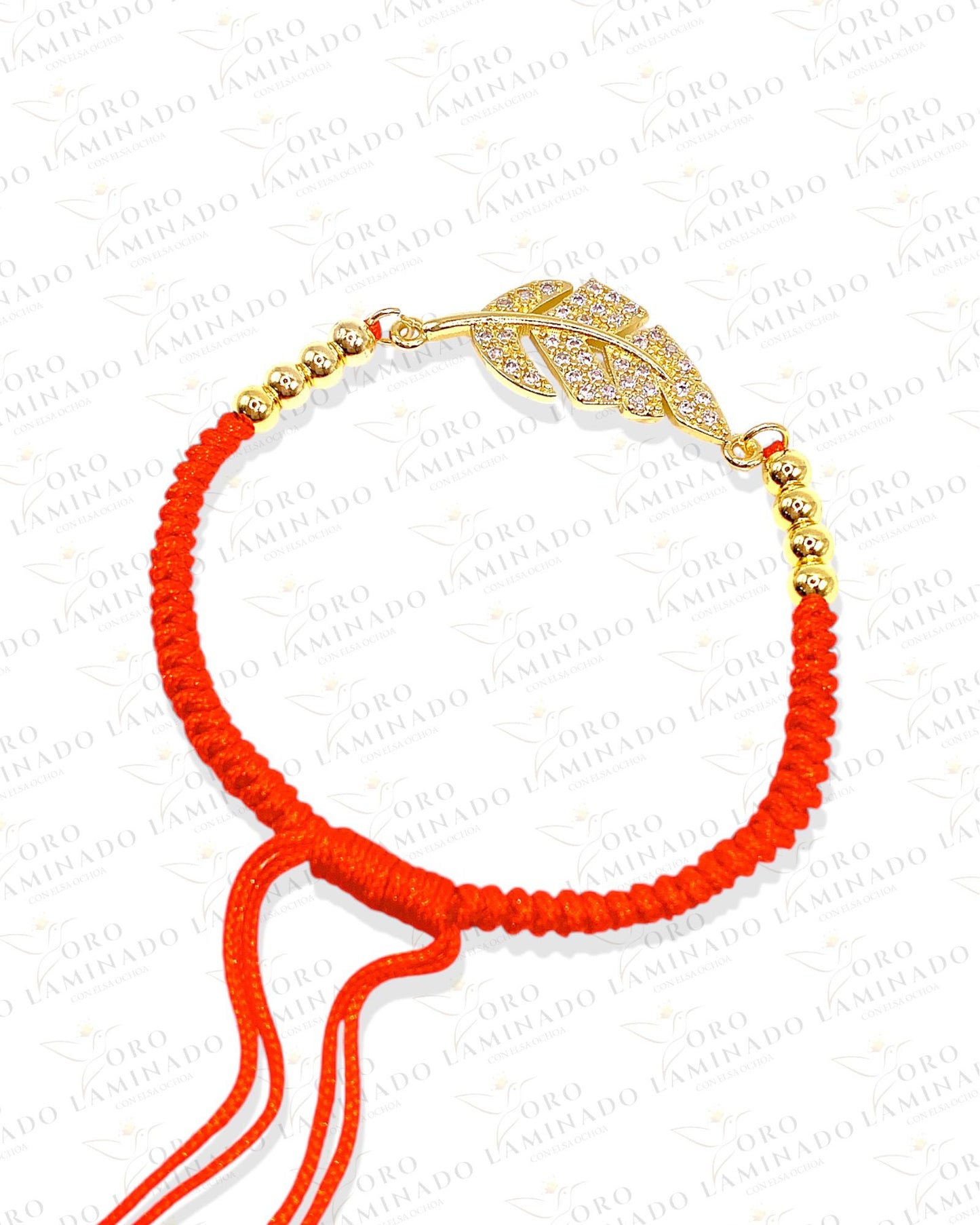 Red Leaf bracelet (14k Gold Filled) B78