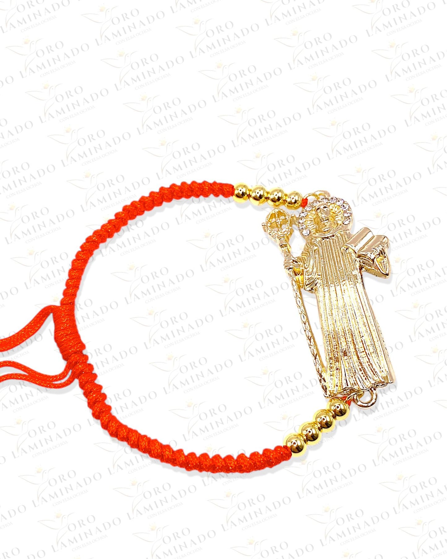 Red saint benedict bracelet Y246